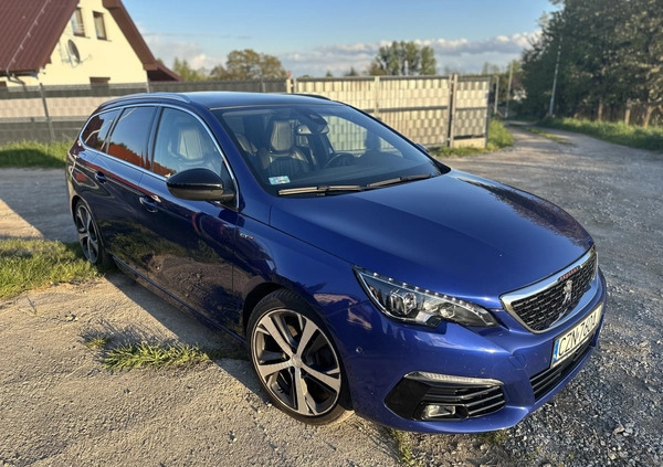 Peugeot 308 cena 64900 przebieg: 104000, rok produkcji 2018 z Trzebnica małe 211